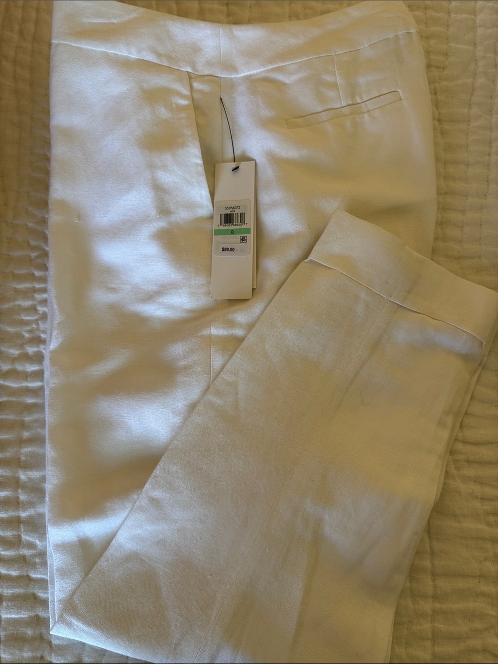 Calvin Klein White Women's Dress Pants